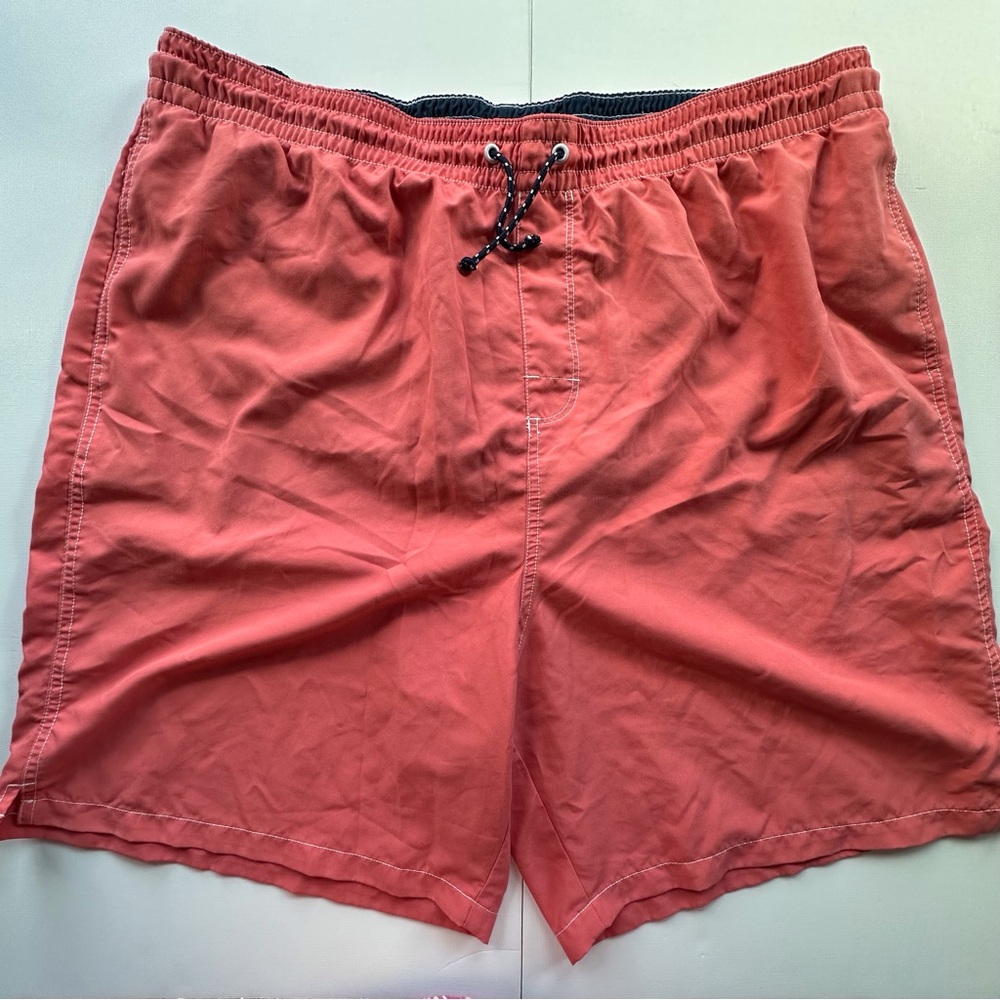Old Navy coral-orange‎ pull on swim trunks men’s XXL